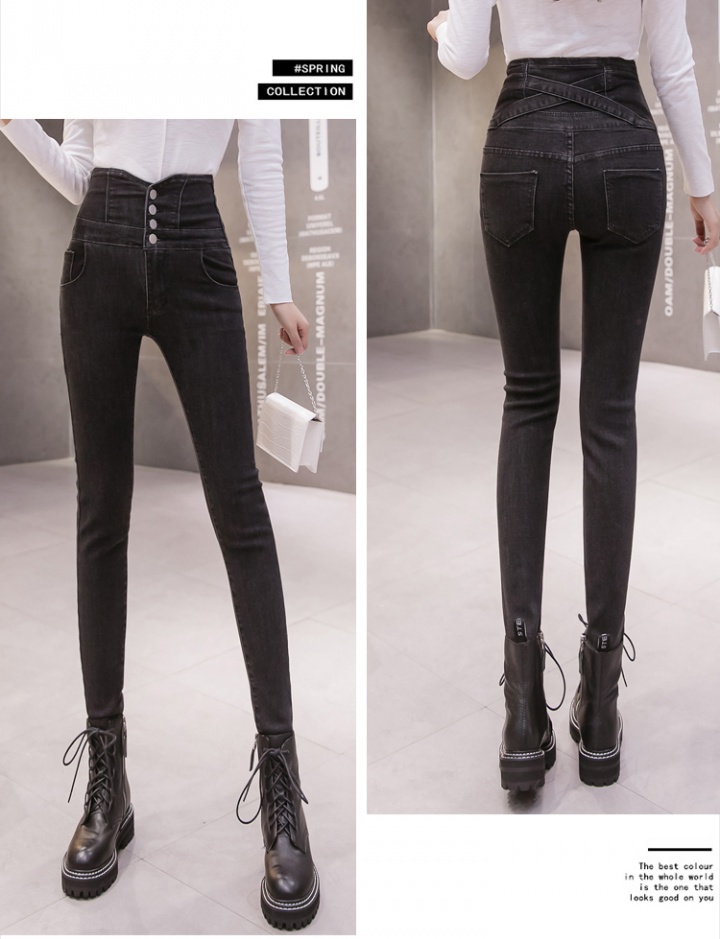 Tight autumn pencil pants high waist slim jeans