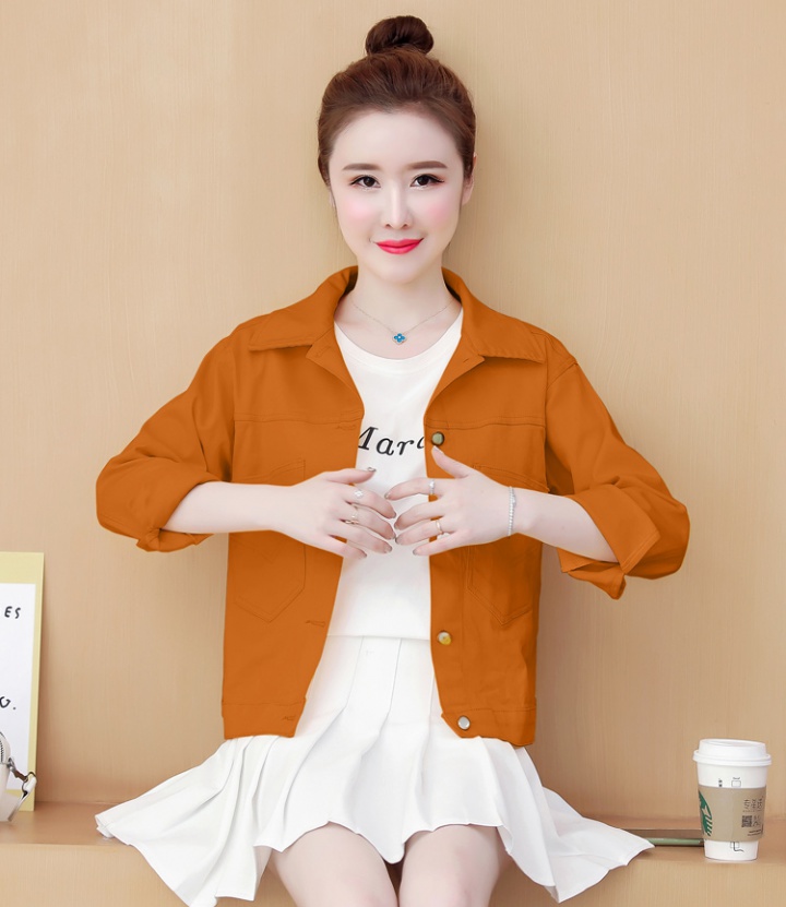 All-match denim Casual coat loose personality autumn tops