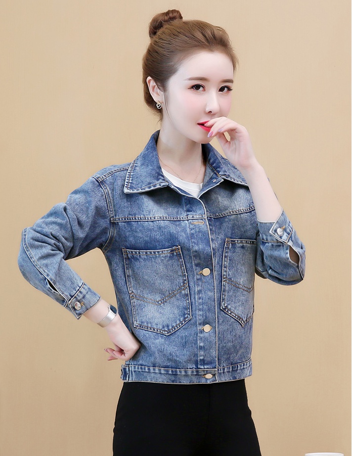 Korean style autumn and winter jacket large pockets tops