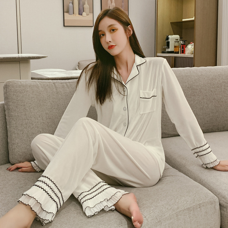 Homewear long sleeve Casual pajamas a set for women