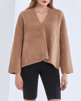 Round neck winter sweater temperament Korean style tops