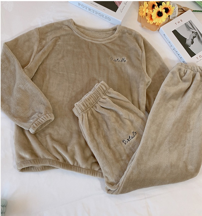 At home homewear autumn and winter thick pajamas for women