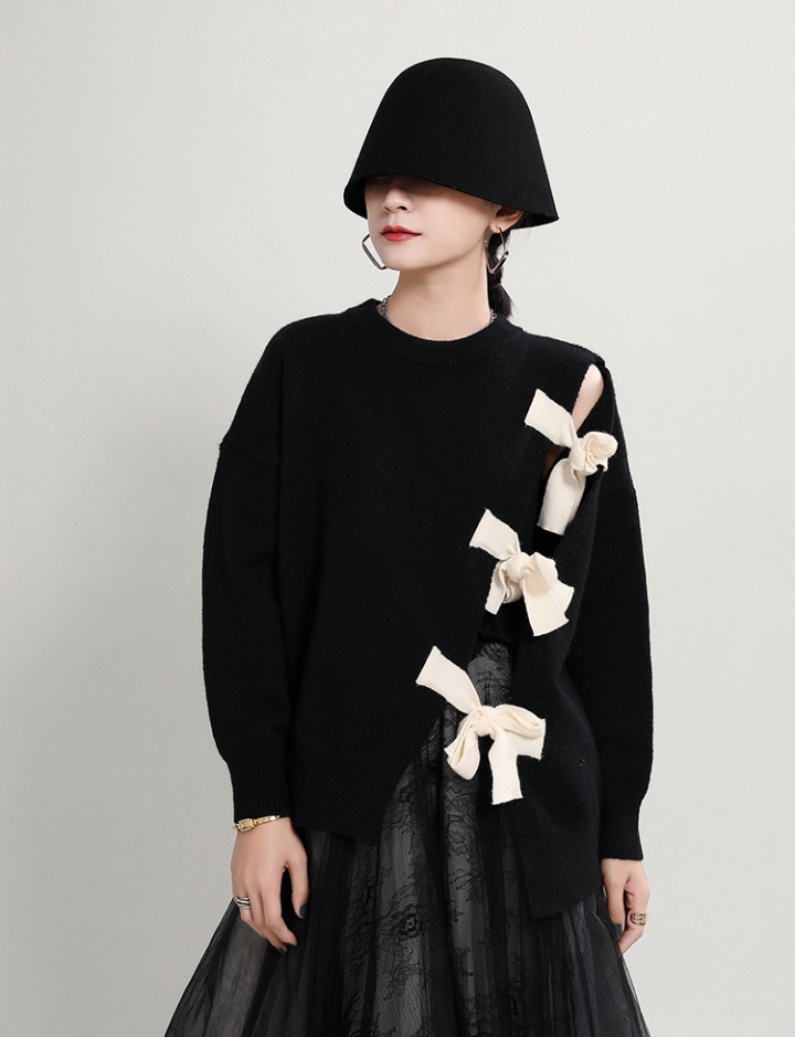 Hollow pullover sweater Korean style loose tops