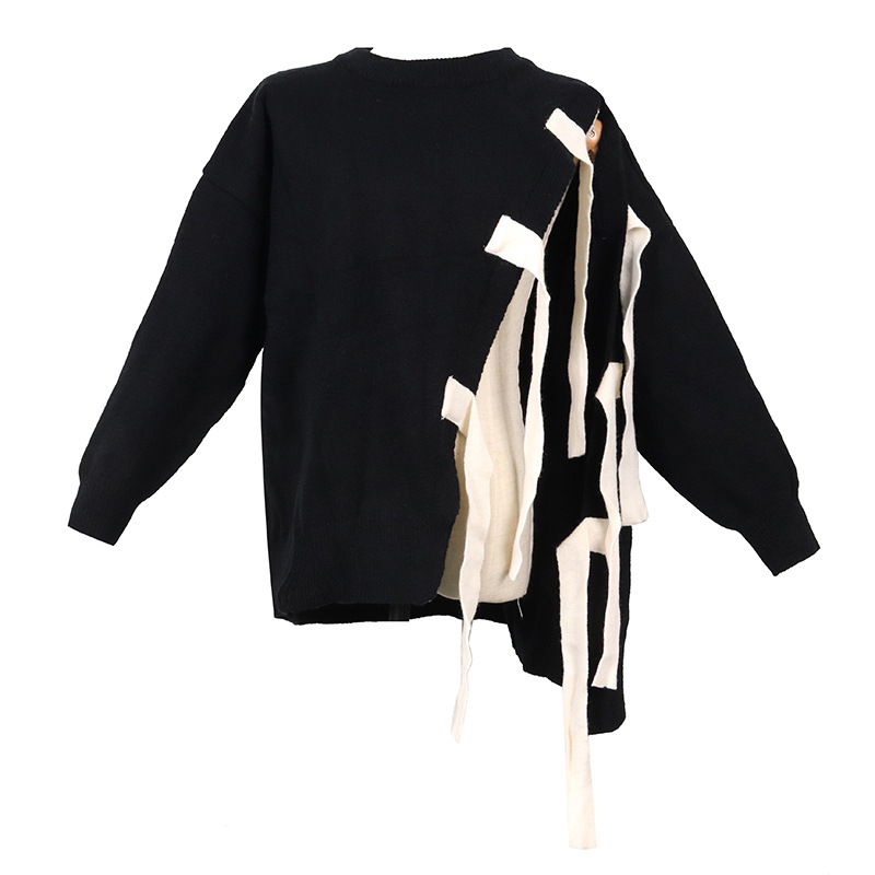 Hollow pullover sweater Korean style loose tops
