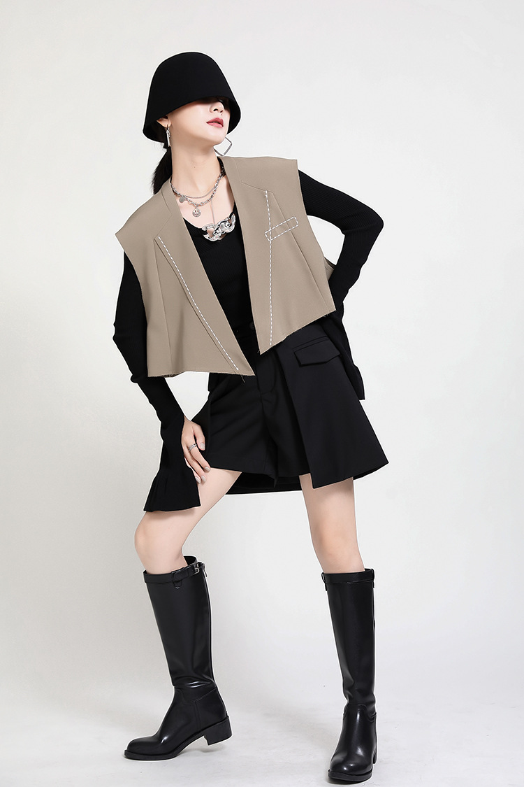 Autumn and winter short coat all-match slim tops for women
