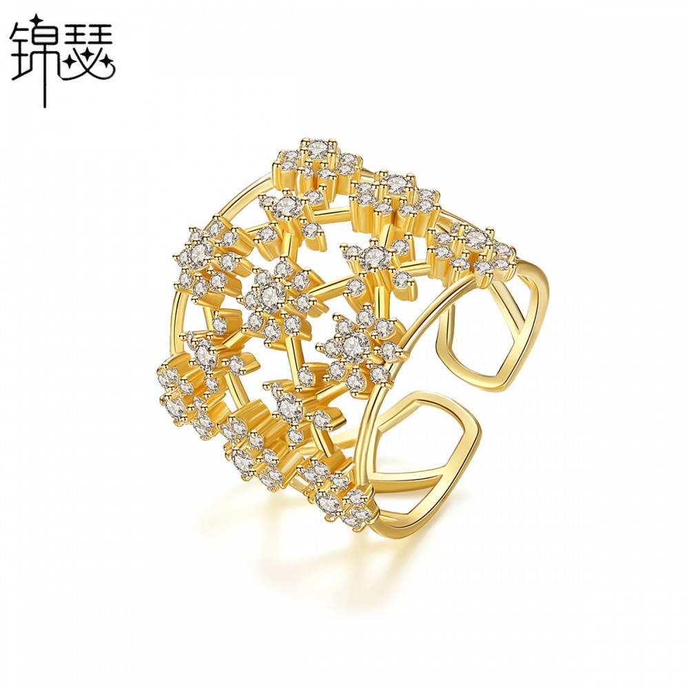 Retro colors European style opening fashion ring
