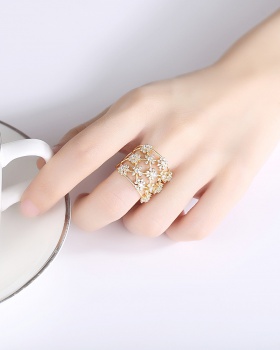 Retro colors European style opening fashion ring