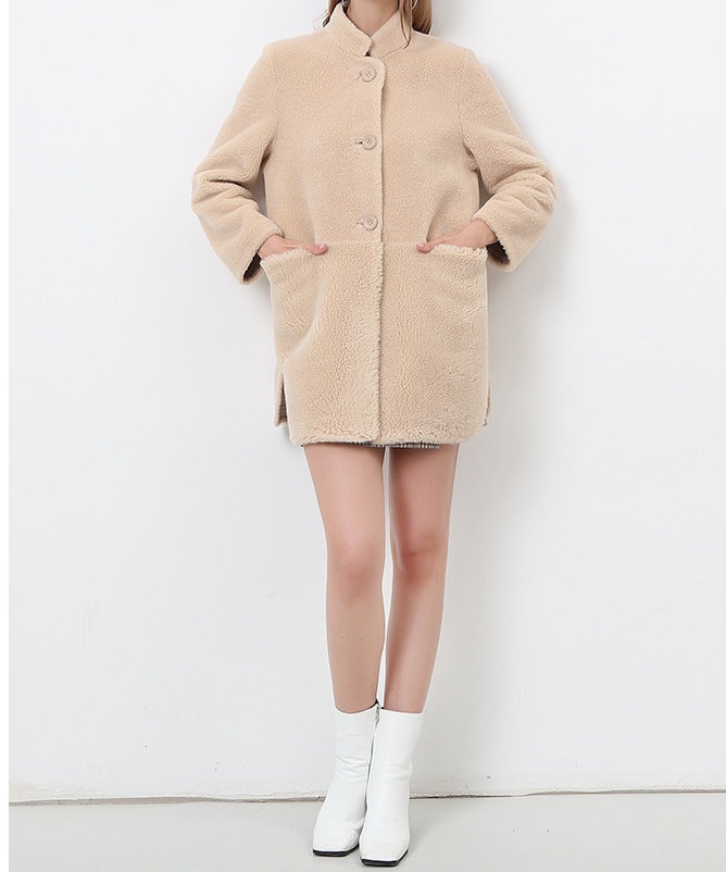 Imitation of mink velvet mink coat autumn overcoat for women