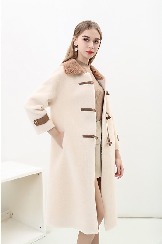 European style mink fur coat winter plush coat for women