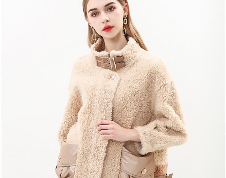 Weave mink velvet fur coat Casual coat for women