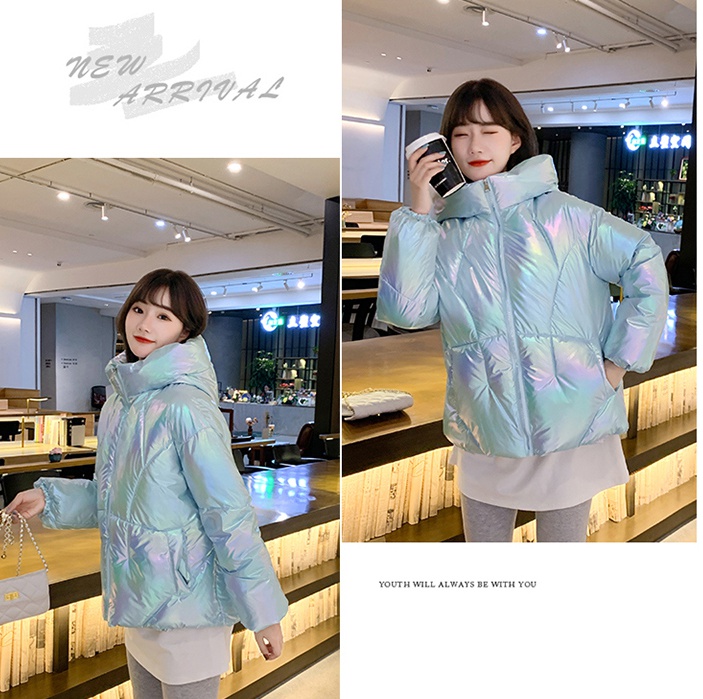 Korean style bread clothing short cotton coat for women