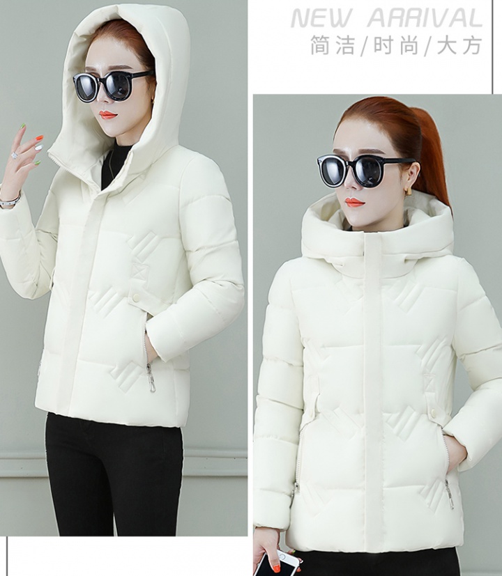 Short thick down coat loose winter cotton coat for women