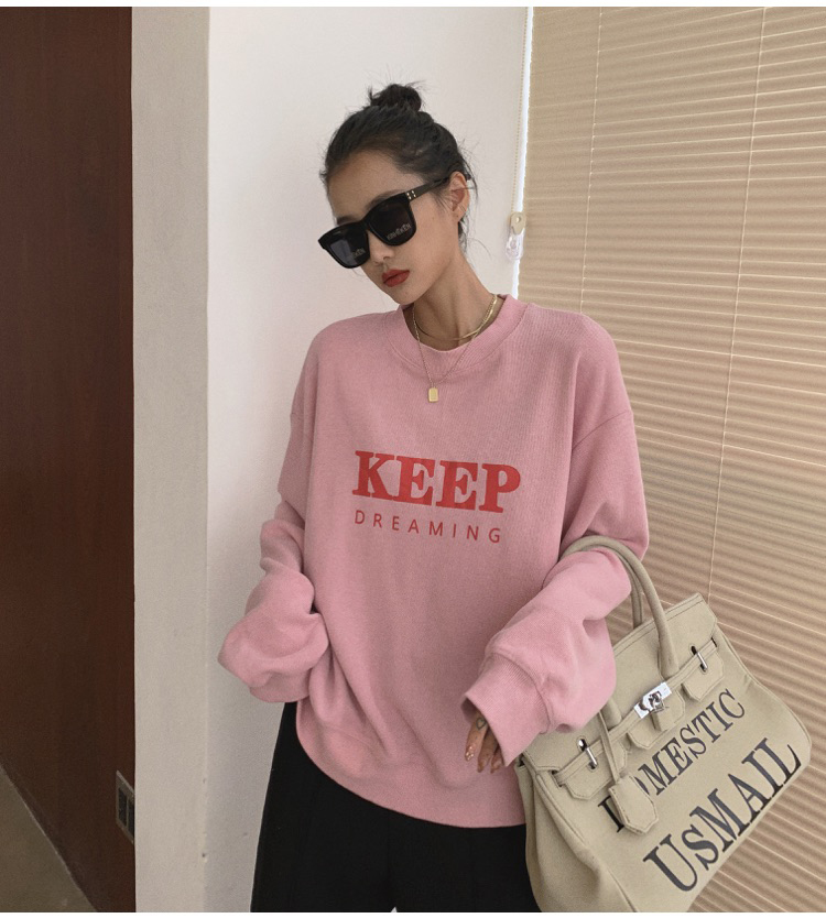 Pullover lazy hoodie thin loose coat for women