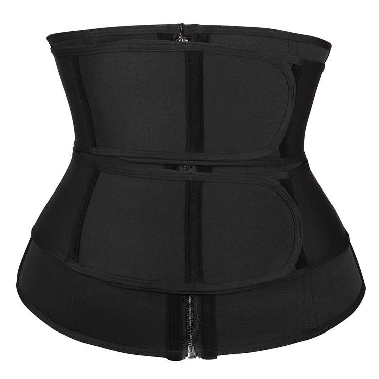 Sports double belt pinched waist body sculpting tops