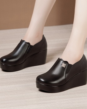 Small middle-heel shoes plus velvet footware for women