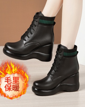 Round boots slipsole martin boots for women