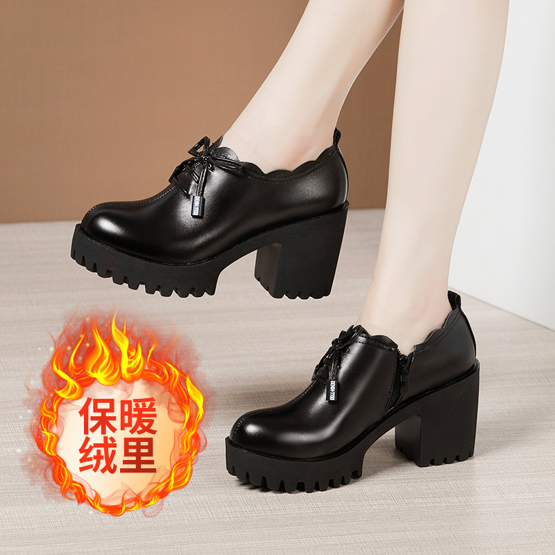 Profession high-heeled footware thick crust platform for women