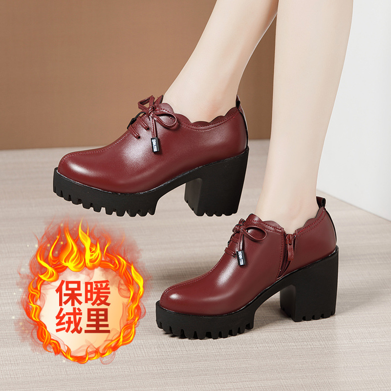 Profession high-heeled footware thick crust platform for women