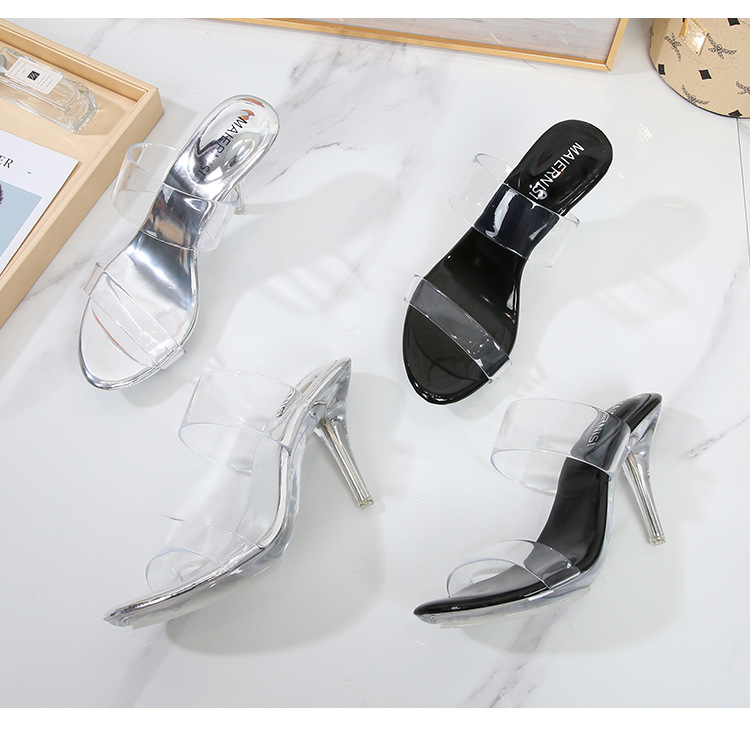 Crystal fashion high-heeled shoes Korean style sandals