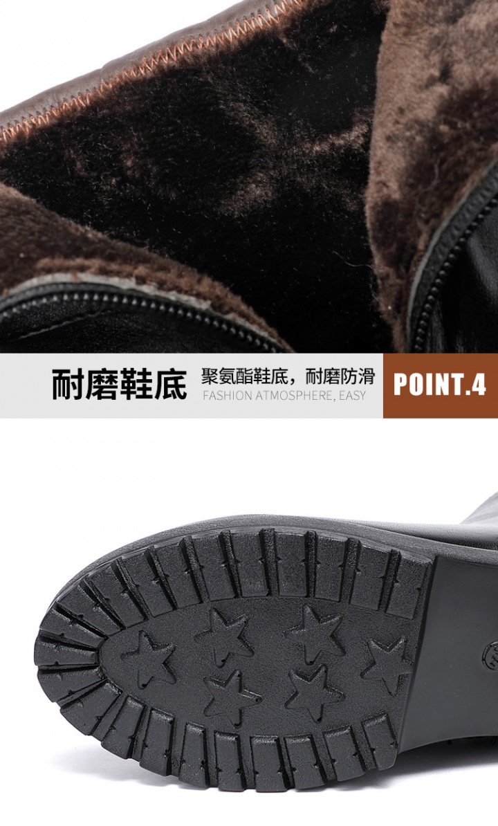 Plus velvet large yard shoes thick autumn and winter short boots