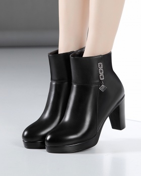 Autumn and winter boots thick crust platform for women