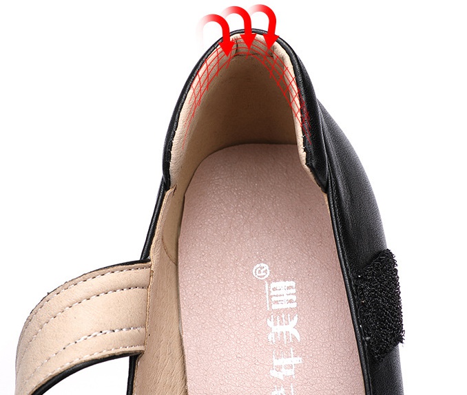 Slipsole high-heeled platform round large yard shoes for women