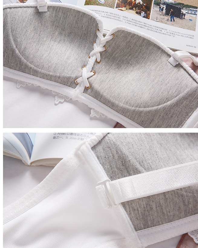 Stripe wrapped chest antiskid underwear lace bandage Bra