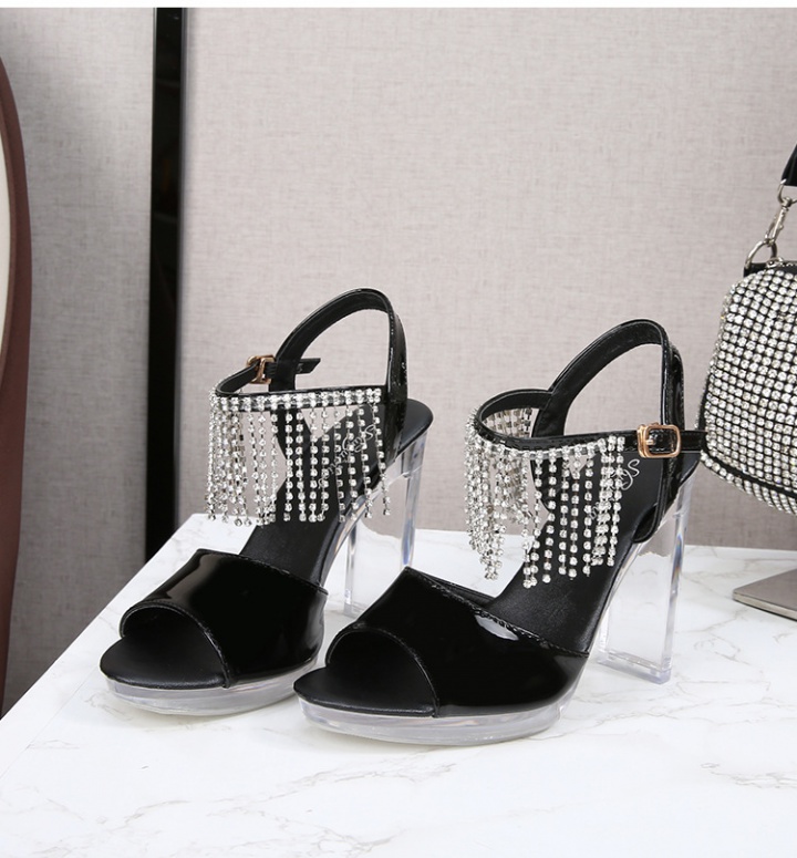 High-heeled catwalk shoes summer sandals for women