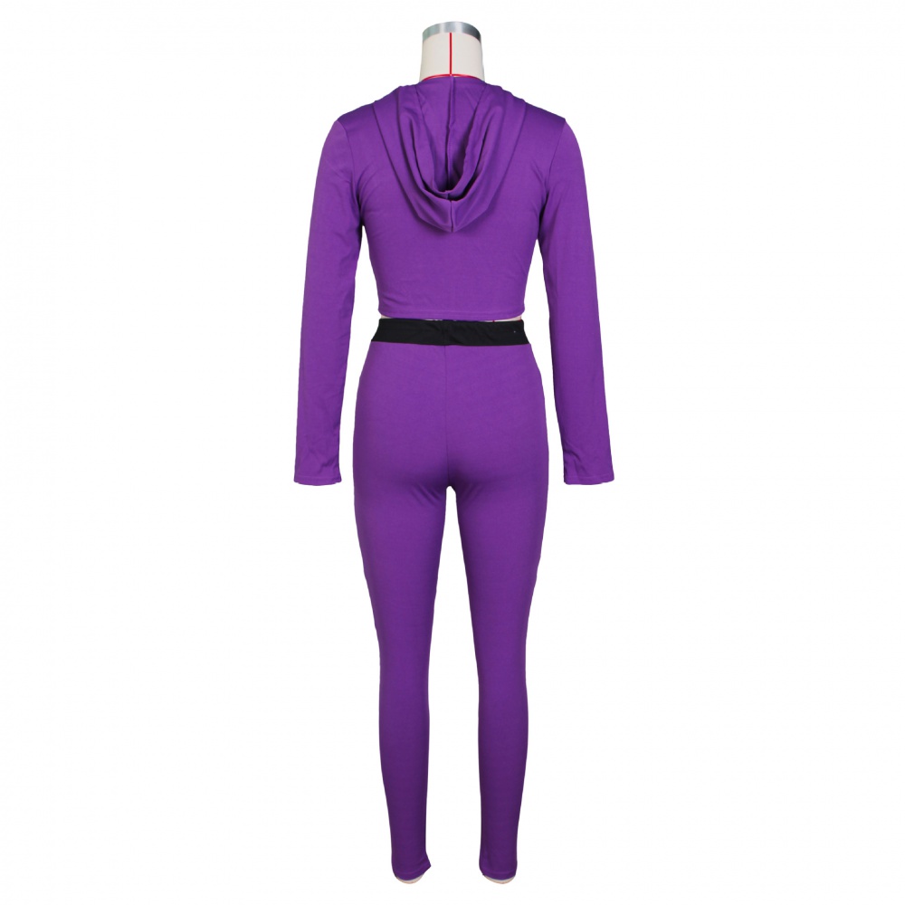 Casual mixed colors sportswear 2pcs set for women