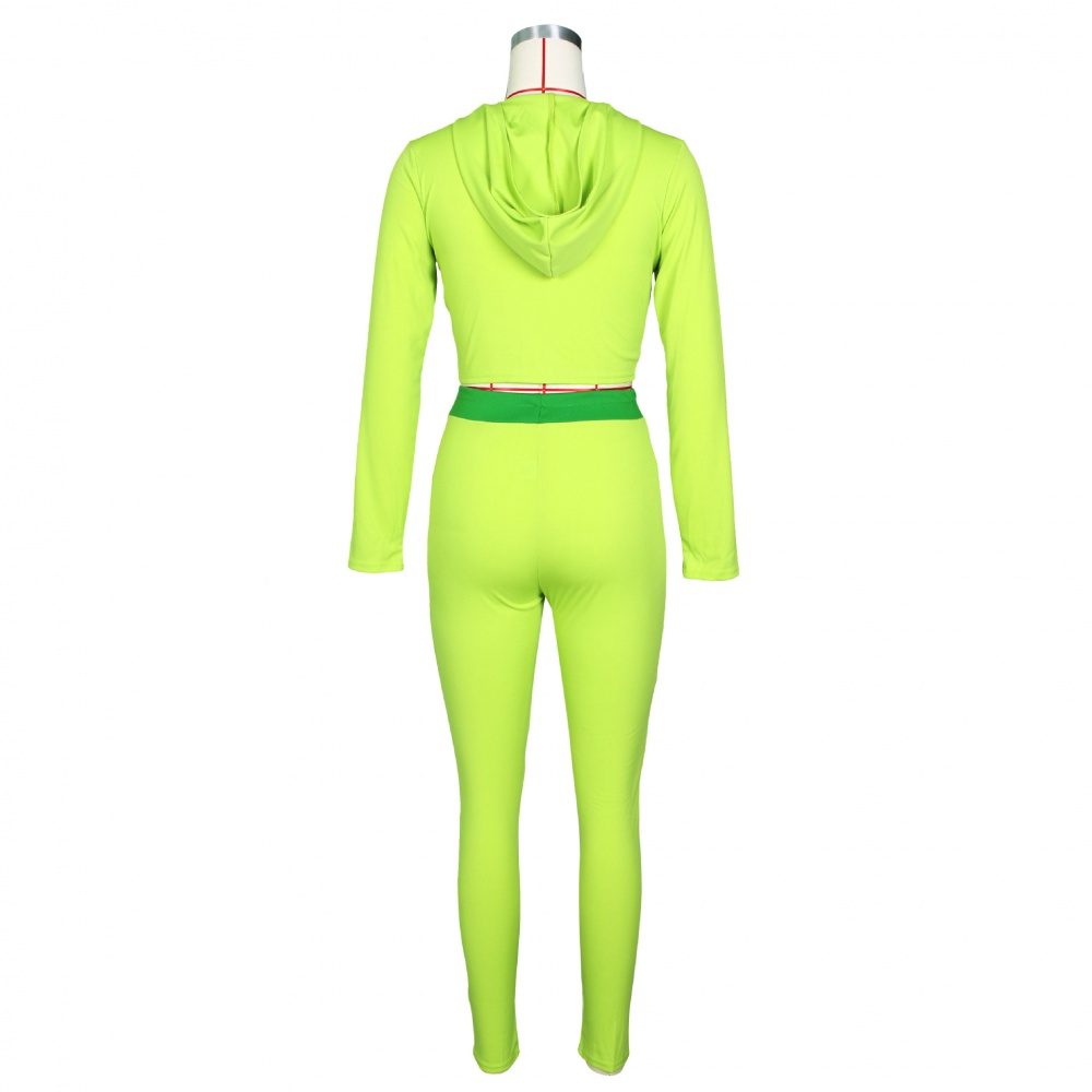 Casual mixed colors sportswear 2pcs set for women