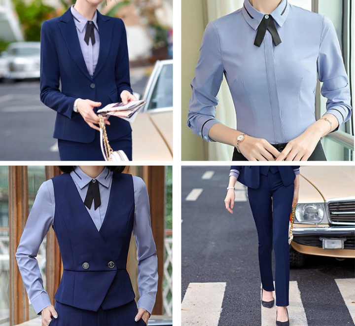 Overalls autumn and winter business suit 4pcs set for women