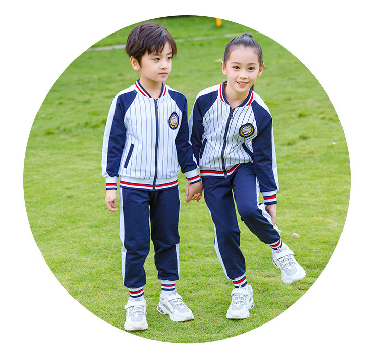 Spring and autumn college style school uniforms 2pcs set