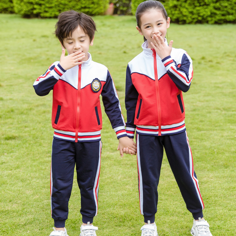 Child baby sportswear spring and autumn school uniforms a set