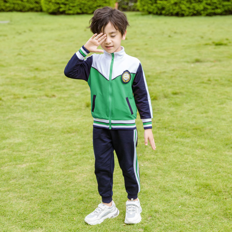 Child baby sportswear spring and autumn school uniforms a set