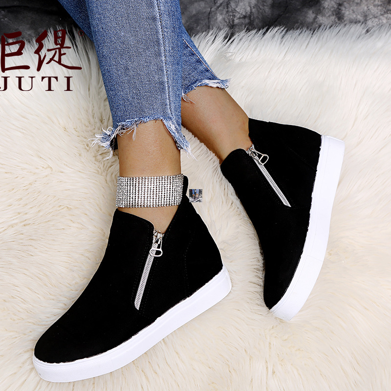 Double zip European style Casual shoes