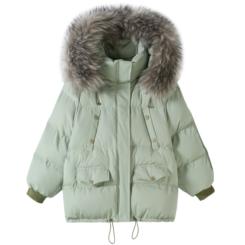 Korean style thick loose cotton coat winter short coat