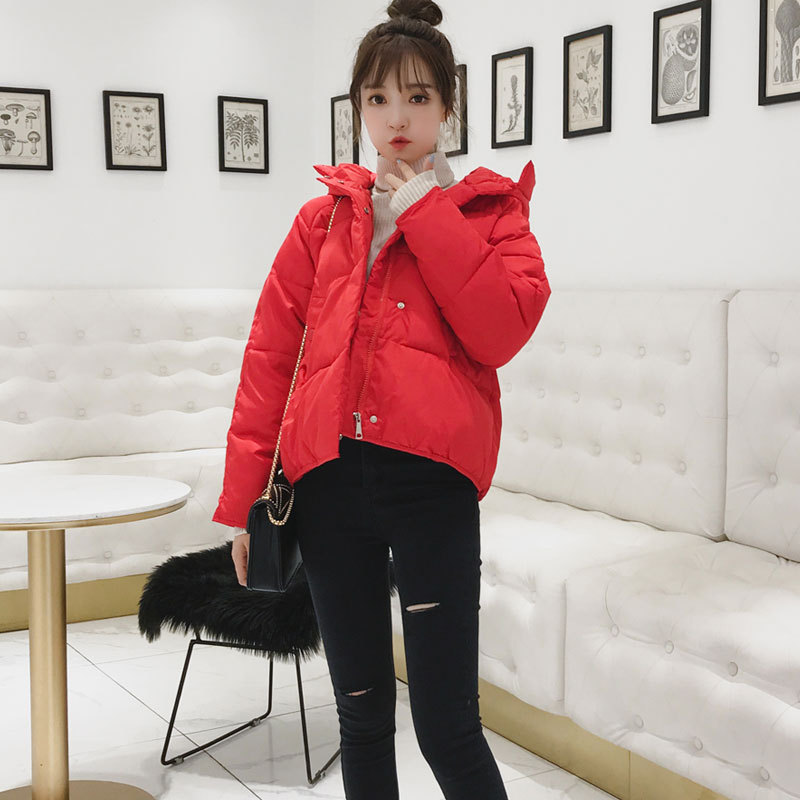 Korean style bread clothing students jacket for women