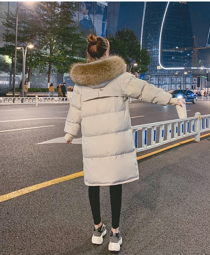 Korean style winter coat student long cotton coat