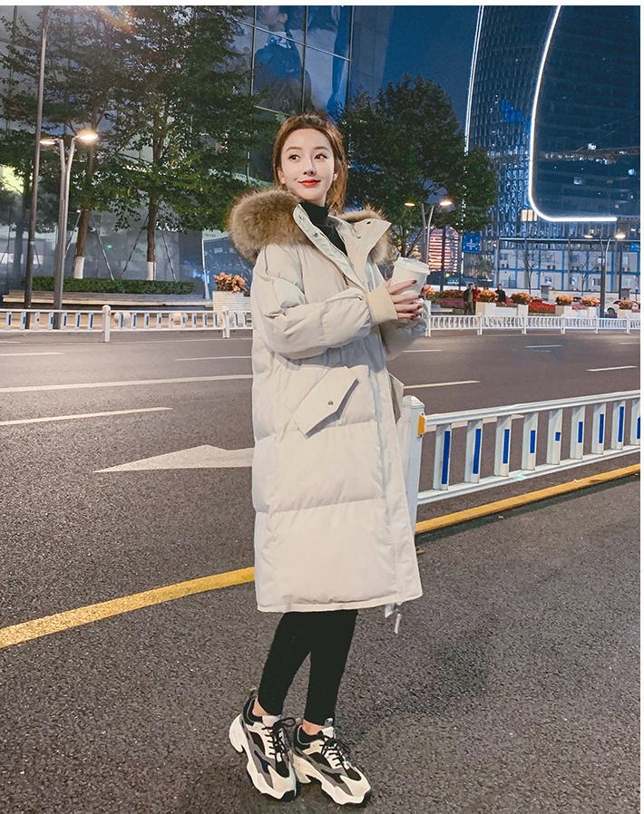 Korean style winter coat student long cotton coat