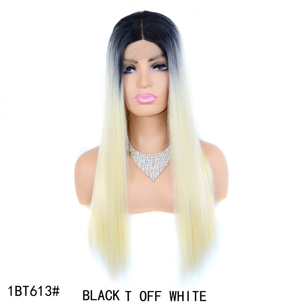 Long front lace wig fiber headgear