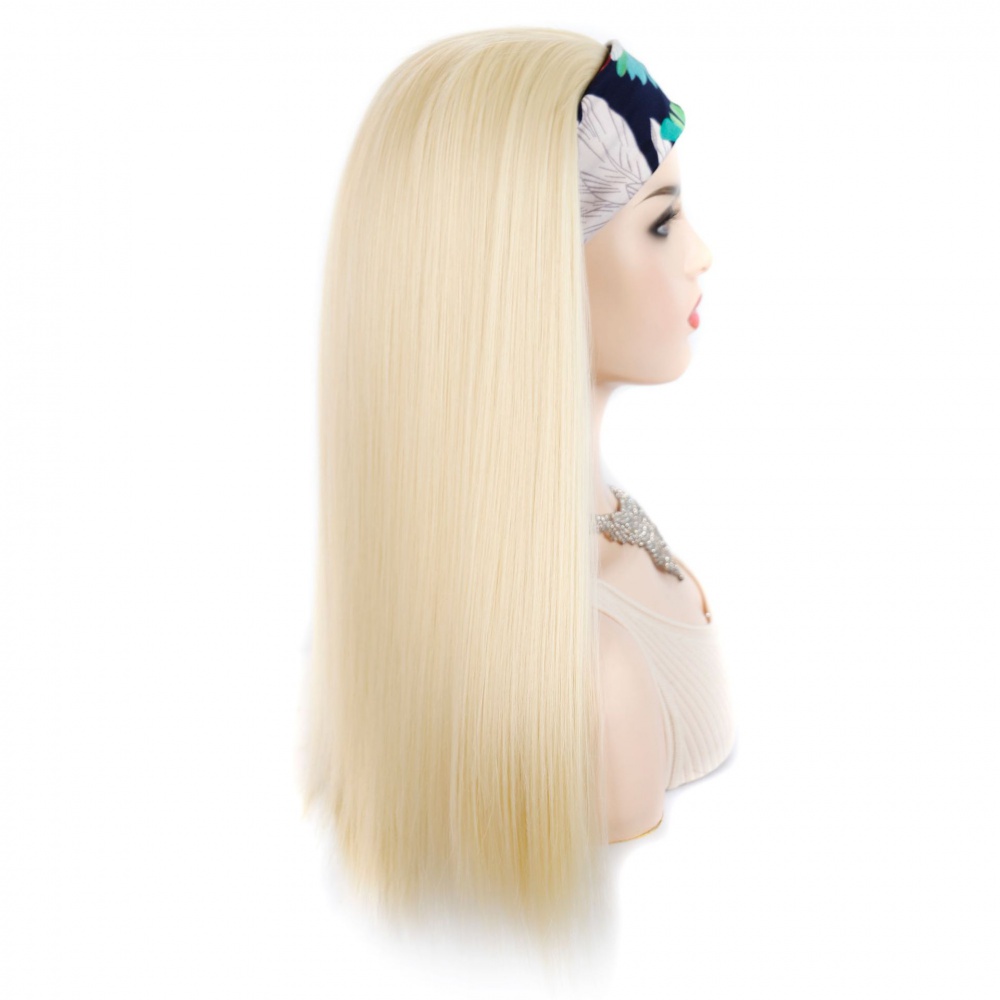 Multicolor straight hair European style headband for women