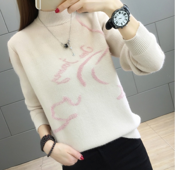 All-match sweater thick bottoming shirt for women