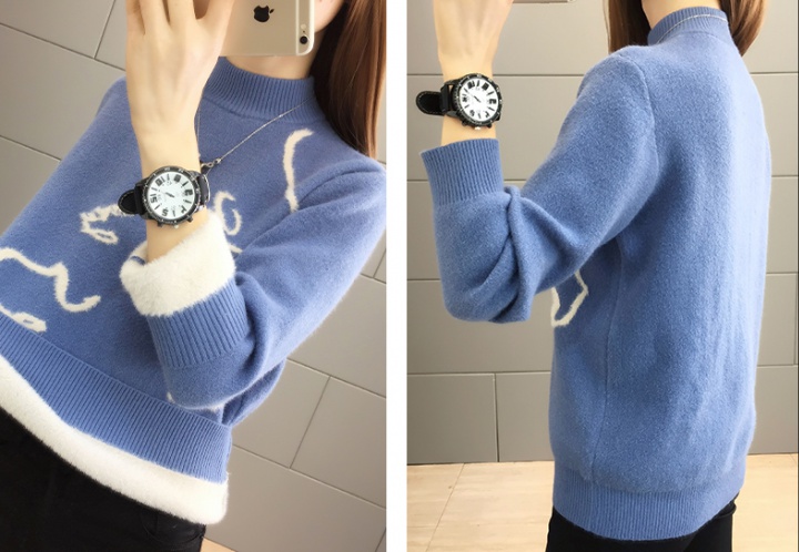 All-match sweater thick bottoming shirt for women