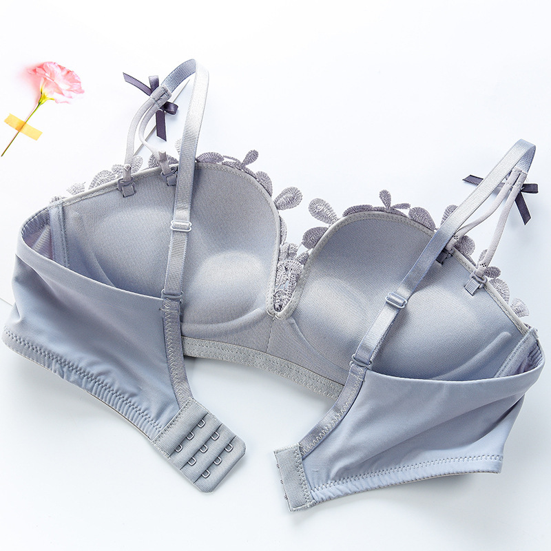 Sexy Bra no rims underwear 2pcs set for women