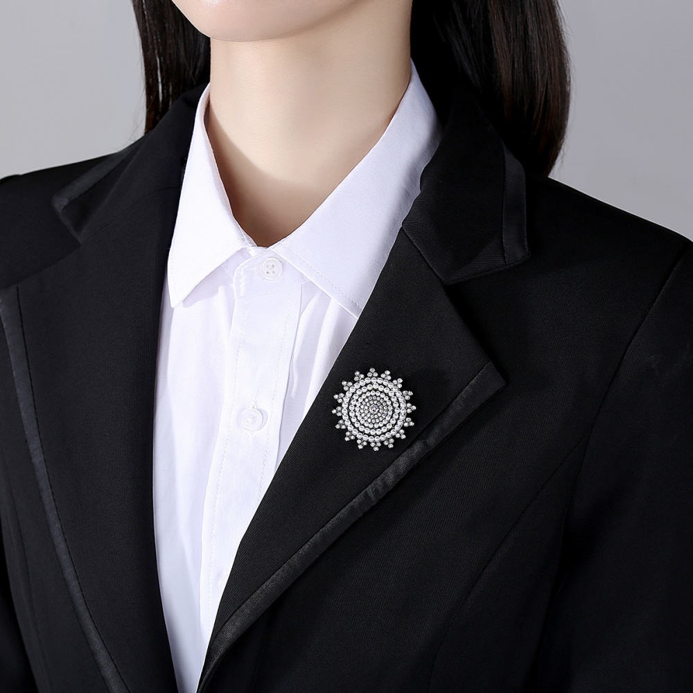 Temperament pin corsage inlay zircon brooch for women