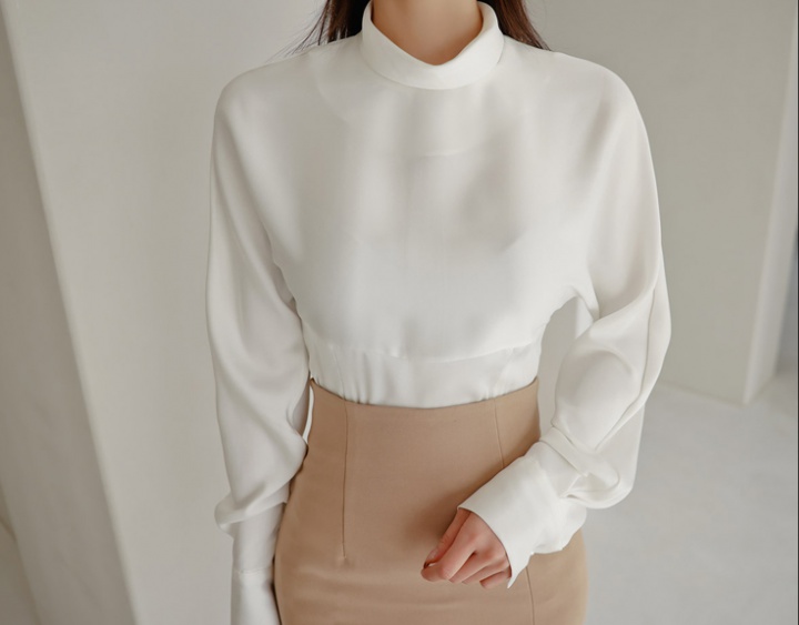Split Korean style skirt frenum tops 2pcs set for women