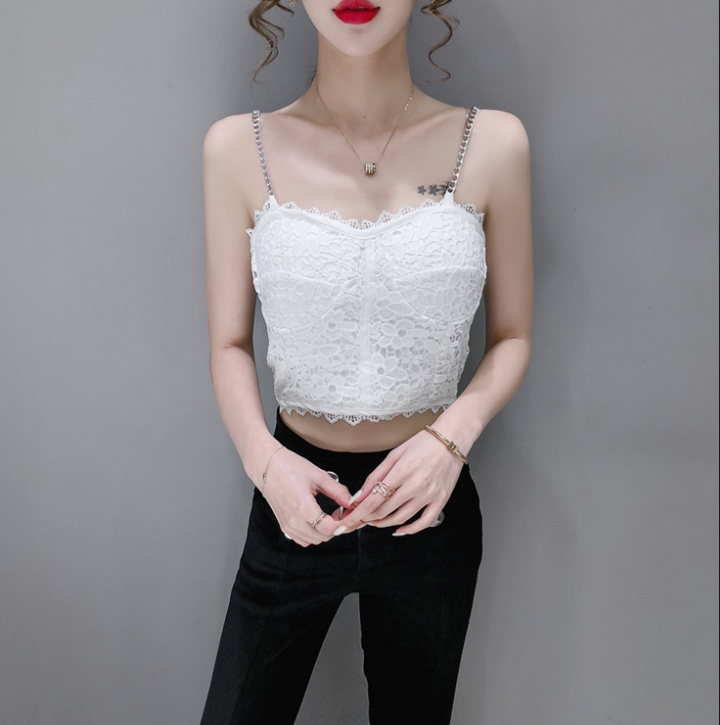 Lace sling vest chest pad wears outside tops for women
