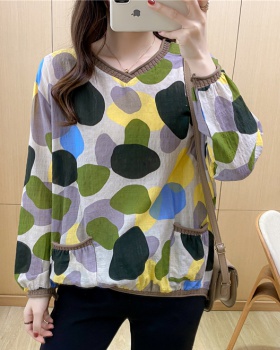 Large yard long sleeve T-shirt mixed colors camouflage tops