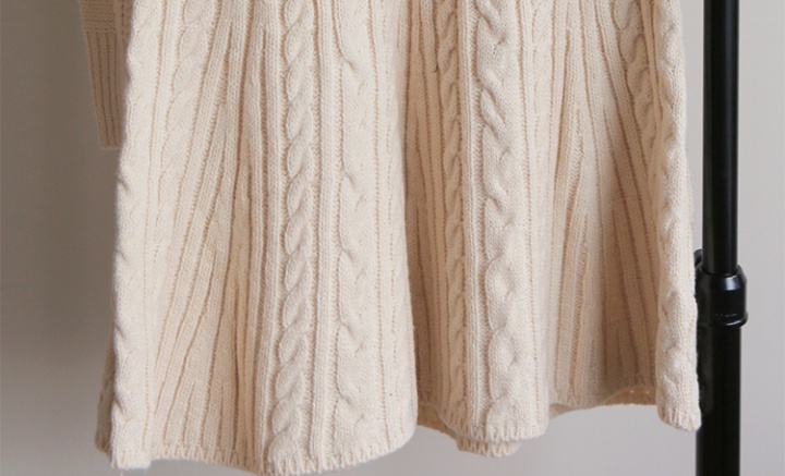 High waist winter shirts Korean style sweater 2pcs set