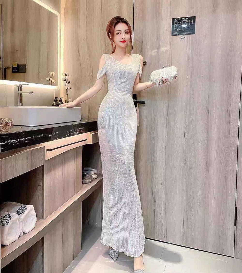 Host queen evening dress noble long long dress